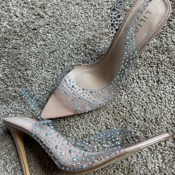 MISS LOLA - ANALEZI - NUDE
EMBELLISHED PEEP TOE HEELS - Picture 4 of 13